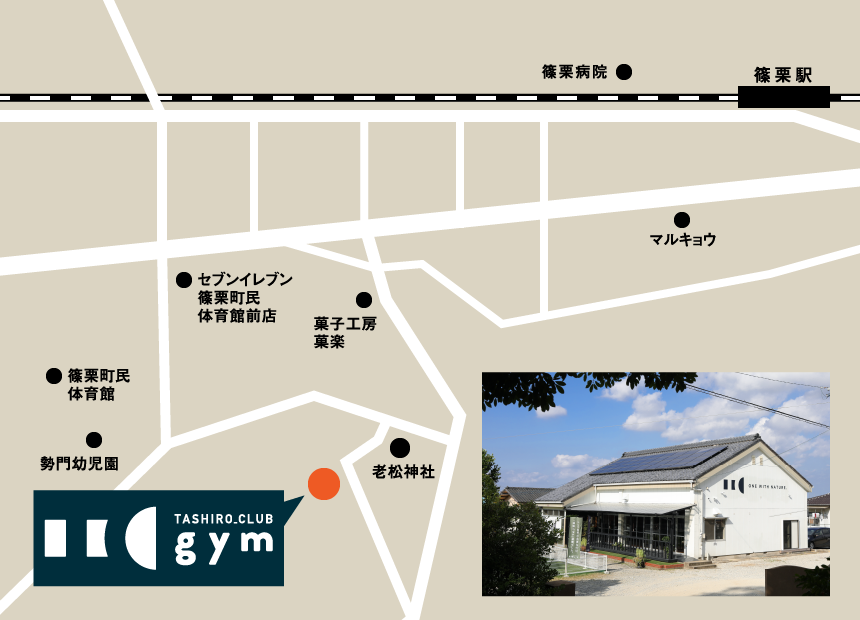TASHIRO GYM 周辺地図